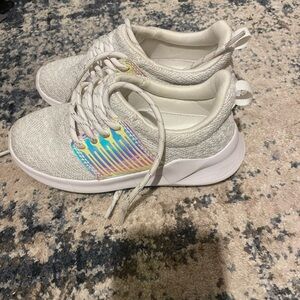 Kids' White and Multicolor Sneakers